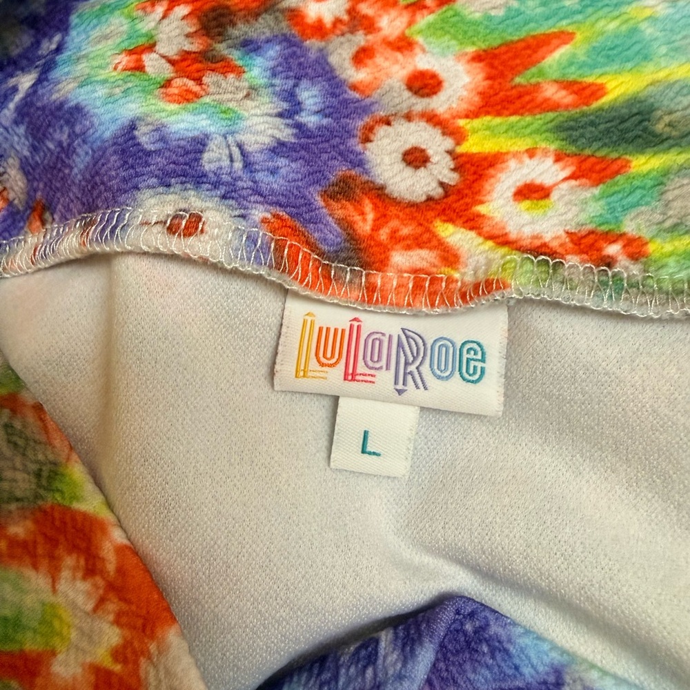 LuLaRoe Multicolor Floral Cassie pencil skirt - Picture 3 of 3